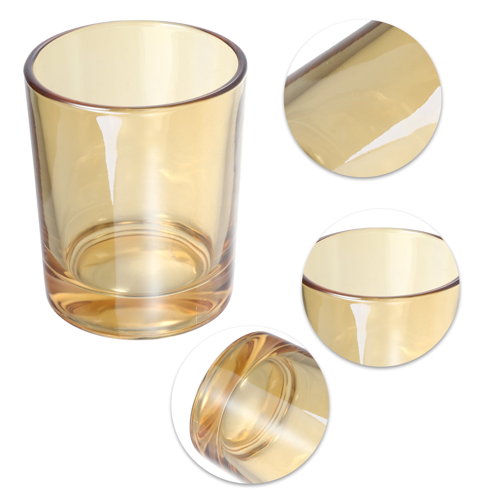 Unique Bargains 2Pcs Bathroom Toothbrush Tumblers Glass for Kitchen Color Gray Amber