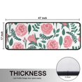 thumbnail image 5 of Kitchen Rugs Sets Of 2,Pioneer Flower Floral Print Pattern Anti Fatigue Kitchen Mat Rugs Non Slip Washable,Decorative Kitchen Floor Mats for Kitchen,Sink,Laundry,17"x47"+17"x47", 5 of 5