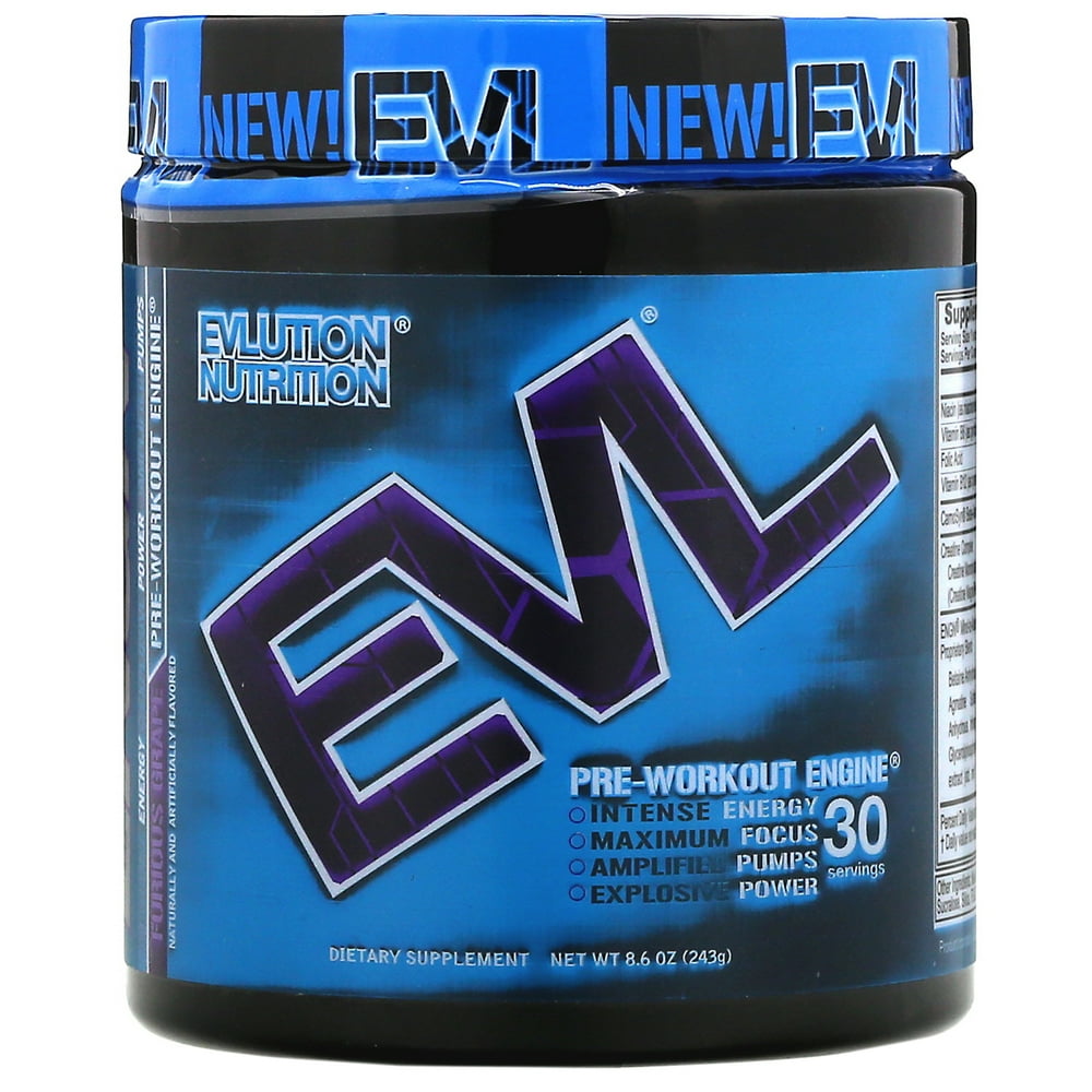 EVLution Nutrition ENGN, PreWorkout Engine, Furious Grape