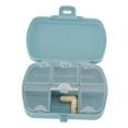 thumbnail image 2 of Unique Bargains 1 Pc Pill Case 6 Grid Portable Mini Pill Box Blue, 2 of 6