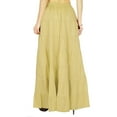 thumbnail image 4 of Phagun Women's Long Skirt Bohemian Gypsy Tiered Cotton Maxi Skirt Beach Wear, 4 of 7