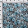 thumbnail image 3 of oneOone Georgette Viscose Blue Fabric Abstract Floral Dress Material Fabric Print Fabric By The Yard 42 Inch Wide-3rc, 3 of 5
