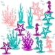 thumbnail image 1 of Muyoka 20 piezas de decoración de fieltro para mesa bajo el mar con 20 bases de fieltro, decoración de fieltro para fiestas, adorno duradero para centro de mesa oceánica para baby shower, cumpleaños, Muyoka Hogar, 1 of 7