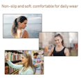 thumbnail image 2 of 6 Pieces Plastic Plain Headbands Teeth Comb Headbands Skinny Hair Bands Headbands For Women Girls (rubber Blac, 2 of 4
