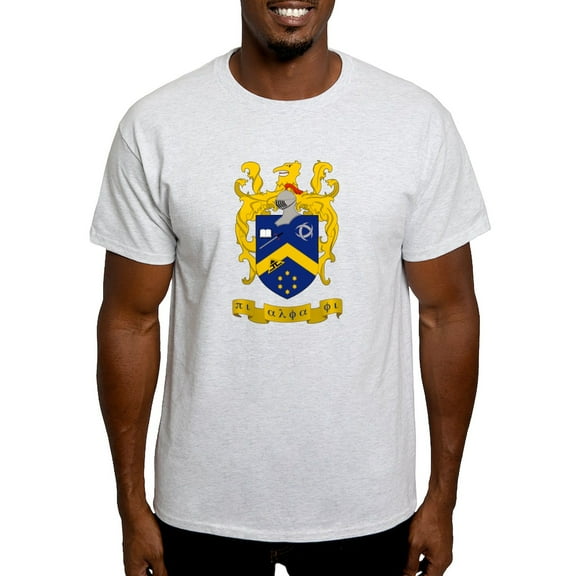 CafePress - Pi Alpha Phi Colored Crest T Shirt - Men's Classic Graphic T-Shirt