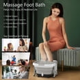 thumbnail image 4 of Gymax Portable Folding Foot Bath Spa Massager w/ Remote Control Timer Gray, 4 of 9