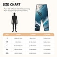 thumbnail image 4 of Picia Ice Blue Ocean Cute Dolphin A Womens Soft Woven Cotton Elastic Waistband Sleep Pajama Pant Lounge Sleep Pant With Pockets And Drawstring-XX-Large, 4 of 9
