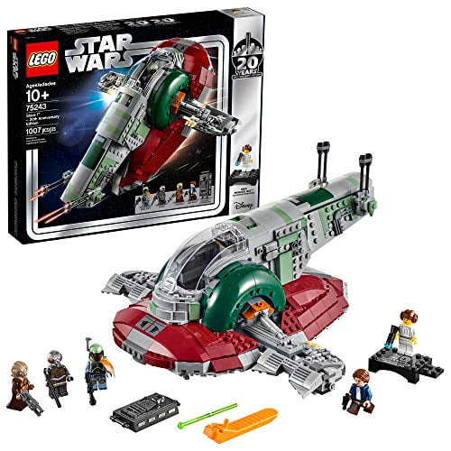 1,007 Pieces 20th Anniversary Collector Edition Holiday Gift for Adults LEGO Star Wars Slave l Star Wars Empire Strikes Back Collectible Starship Model 75243 Building Kit 