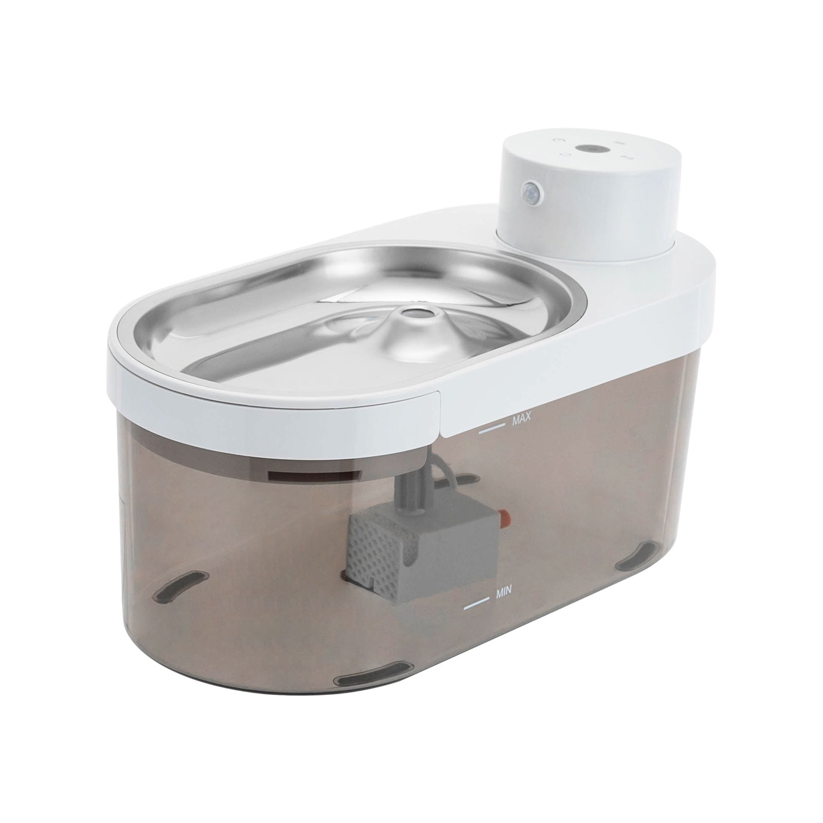 Wildnix Pet Water Dispenser, Stainless Steel & Cordless Design, 1.06 gal Large Capacity with 3 Water Outlet Modes, Ideal for Cats & Dogs