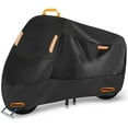 thumbnail image 1 of Cubierta impermeable para motocicleta, cubierta de tela resistente al desgaste para todas las estaciones, protección UV para exteriores e interiores, 210D, 1 of 5
