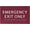 Burgandy, variant on ADA CENTRAL SIGNS - 6" X4" Emergency Exit Only Sign - ADA Compliant Tactile Graphics Grade 2 Braille Text Prohibition Sign | Wall Mount Plastic Emergency Safety Restriction Sign for Business & Office