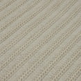 thumbnail image 2 of 6' x 9' Gray and Beige Striped Handmade Braided Rectangular Area Throw Rug, 2 of 2