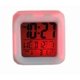 thumbnail image 4 of Reloj despertador digital LED en forma de cubo con luz que cambia de color, 4 of 5