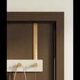 thumbnail image 5 of Ganchos para colgar, toallero para puerta de baño, tablero de bambú Natural, perchero con 5 ganchos mentales, parte trasera resistente, 5 of 5