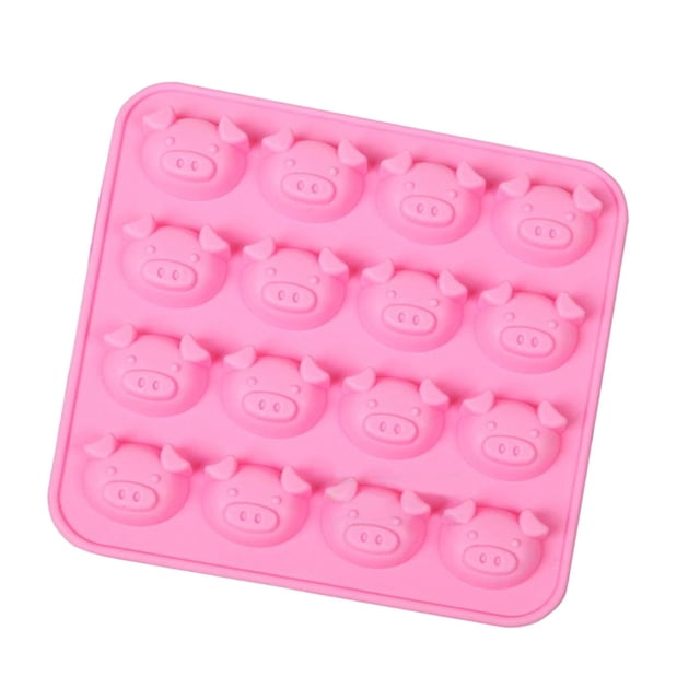 Molde De Silicona Con Forma De Cabeza De Cerdo Para Decorar Pasteles, Tartas Y Galletas De Chocolate. Herramientas Para Repostería.