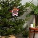 thumbnail image 5 of Decoraciones Del Árbol de Navidad Colgante Del Árbol de Navidad, Colgante de Figurina de Paño de Navidad, Colgante de Muñeca de Muñeco de Muñeco de Nieve de Santa Claus Bailando Rojo a Ajedrez, Adecua, 5 of 6
