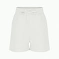 thumbnail image 4 of UAYOTSE Girls Shorts Casual Floral Printed Short Pants Summer Ruffle Beach Shorts with Pockets(9-10 Years,White), 4 of 9
