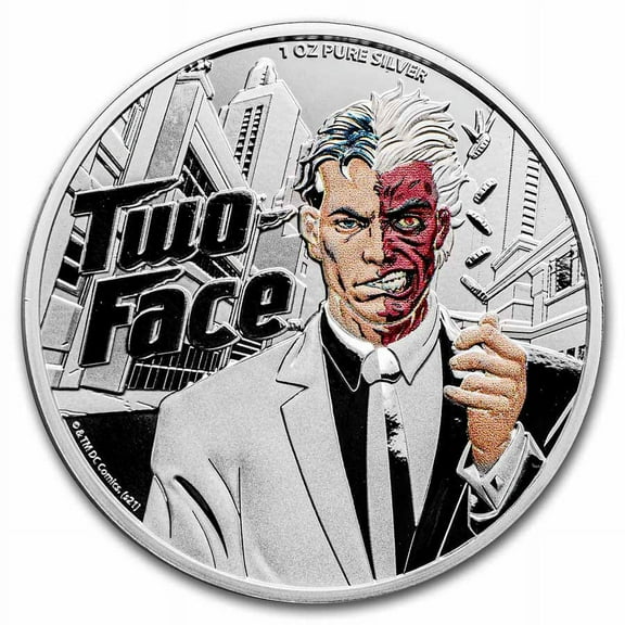 Pamp Suisse 1 oz Silver $5 DC Comics® Two-Face Coin