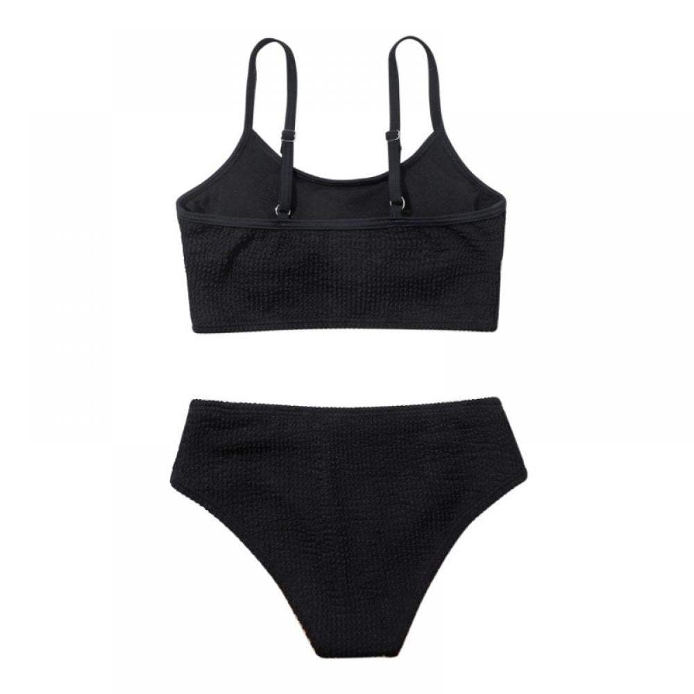 Kid Girl's 2 Piece Bikini Swimsuit Set Quick Dry Bathing Suit Sport