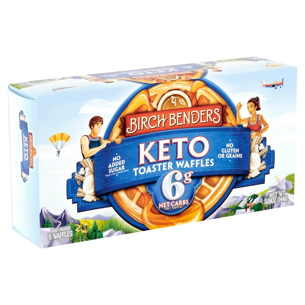 Birch Benders Keto Toaster Waffles 5 08oz 6 Ct Box Frozen Walmart Com