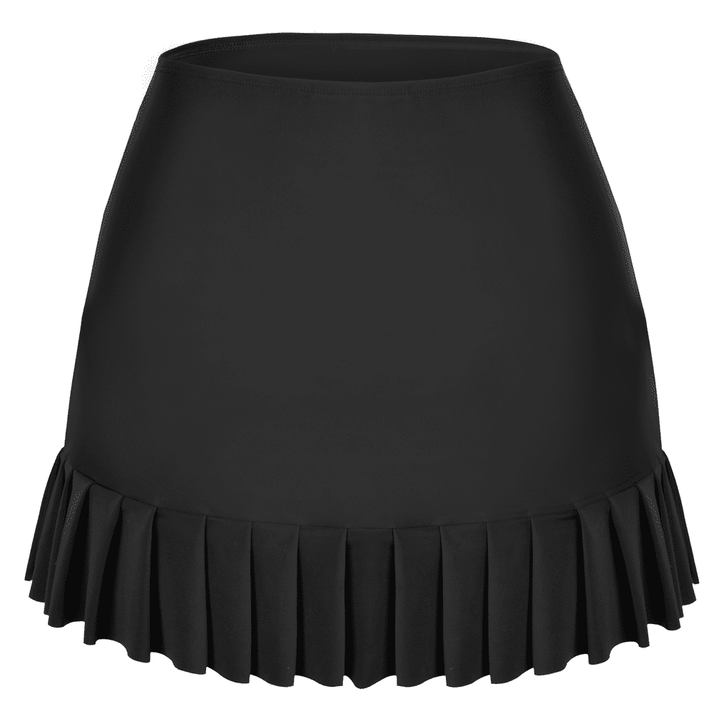 Hilor Women's Swim Skirt High Waisted Tankini Bottom Ruffled Swimwear Skirted Swimsuit Bottom