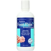 2 Pack Topricin Foot Pain Relief Cream, Good for Diabetics 8 Oz Each Bottle