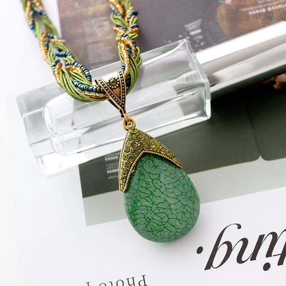 EGNMCR Necklaces & Pendants Bohemian Jewelry Statement Necklaces Women Rhinestone Pendant Collar Women Necklaces