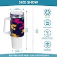 thumbnail image 3 of SKYSONIC 40 oz Colorful Unicorns Tumbler with Handle and Straw Lid, Insulated Cup Reusable Stainless Steel Water Bottle Travel Mug, 3 of 7