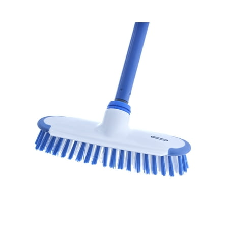 

Superio Deck Scrub Brush with Long Handle Scraper and Stiff Bristles- For Carpet Swimming Pool Deck Patio and Tile (54 Handle)