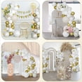 thumbnail image 5 of Pearl White Double Stuffed Balloon Arch Kit - Ivory, Cream & Champagne Gold Latex Balloons for Wedding, Bridal Shower, Birthday, Gender Reveal, Boho Party Garland Decor (98 Pcs), 5 of 6