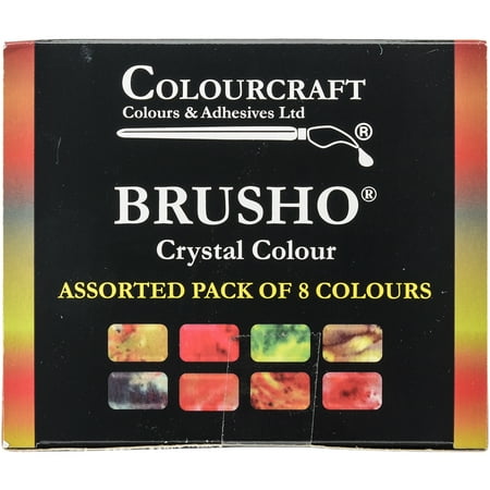 UPC: 5060133853589 | Brusho Crystal Colours Set 8/Pkg-Assorted Colors