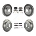 thumbnail image 1 of Transit Auto Front Rear Coated Disc Brake Rotors and Ceramic Pads Kit for Car Subaru Impreza KGT-100826, 1 of 11