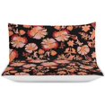 thumbnail image 3 of HAHDAXIA Floral Pattern Bedding Solid Comforter Set for All Seasons,3 Pieces(1 Comforter+2 Pillowcases),Soft Microfiber Bedding Set Twin(86"x70"), 3 of 7
