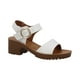 thumbnail image 2 of Zapatillas VOSSE Mujer Correas Tacones Hebillas blanco 26, 2 of 4