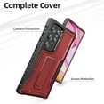 thumbnail image 6 of ExoGuard For Samsung Galaxy S23 Ultra Case，Full-Body Phone Case with Kickstand (Red), 6 of 8