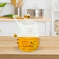 thumbnail image 3 of RENACLIPY Clear Glass Honey Dispenser Jar - Single Piece Honey Storage Container with Easy Pour Spout for Kitchen Use, 3 of 6