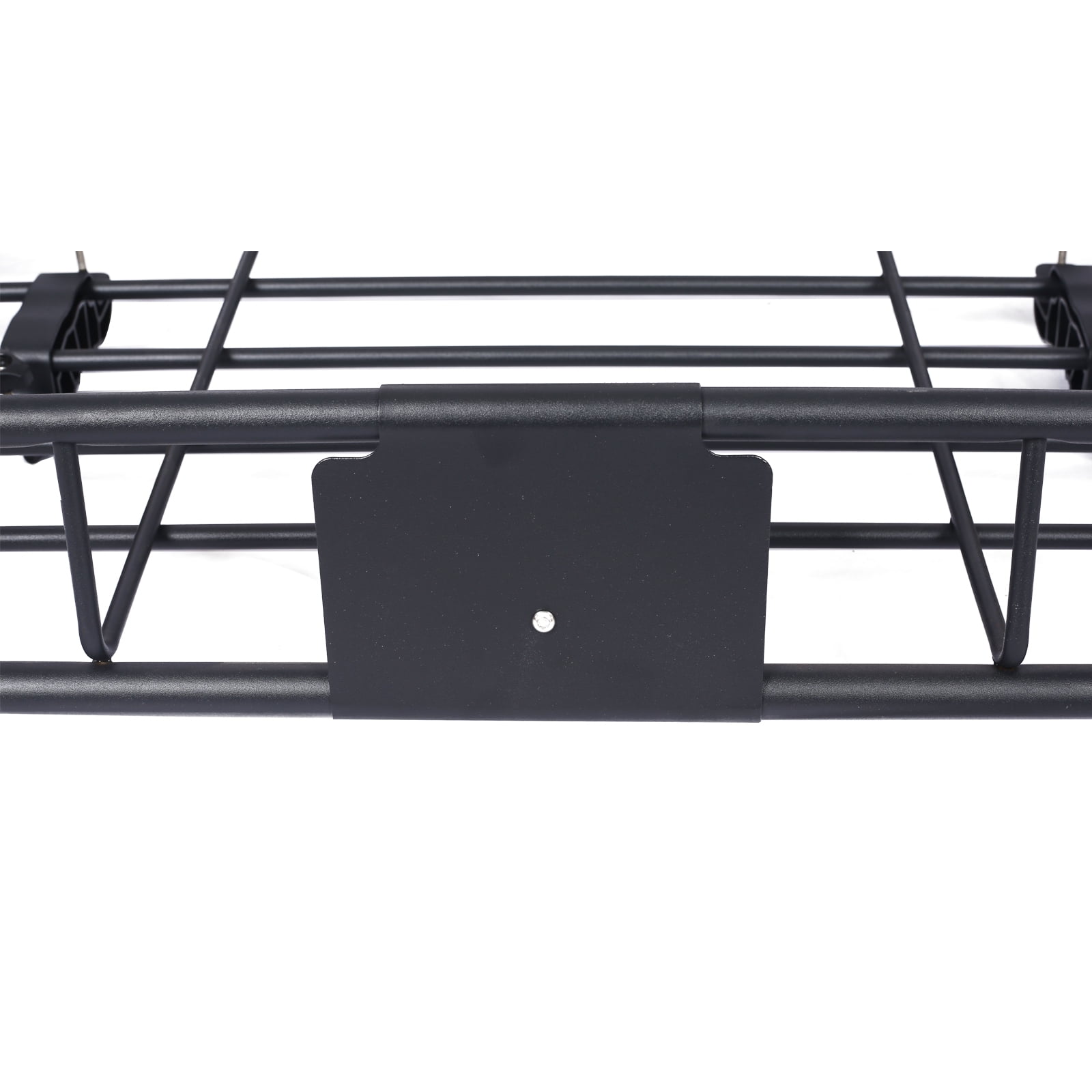 Universal Fit Black Steel Top Mount Roof Rack 43" Heavy-Duty Steel Weatherproof - Rooftop Cargo Carrier Basket