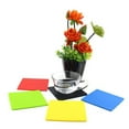 thumbnail image 4 of Juego de 6 posavasos de silicona negra con soporte Negro, 4 of 9