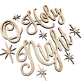 thumbnail image 2 of Krafty Supply 1/4" Birch Wood O Holy Night with Stars Wood Words Cutout | Merry Christmas wood | Christmas wreath | Christmas Door hanger | Wood Shapes | 16", 2 of 4