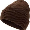 thumbnail image 4 of TELOLY Winter Hats for Men,Flexible Stretch Fit Winter Hat,Adapts Head Shape Beanie for Men,Coffee, 4 of 5