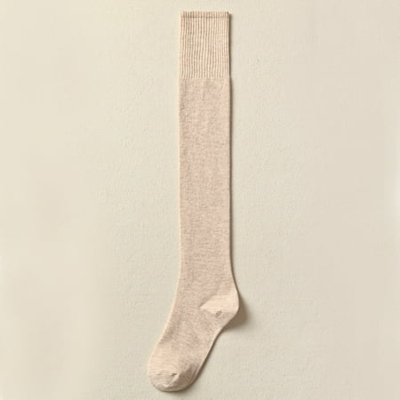 

Thickened And Velvet Warm Thick Socks Winter Anti-dropping Long And Above Knee Wool Knee Socks Women Khaki