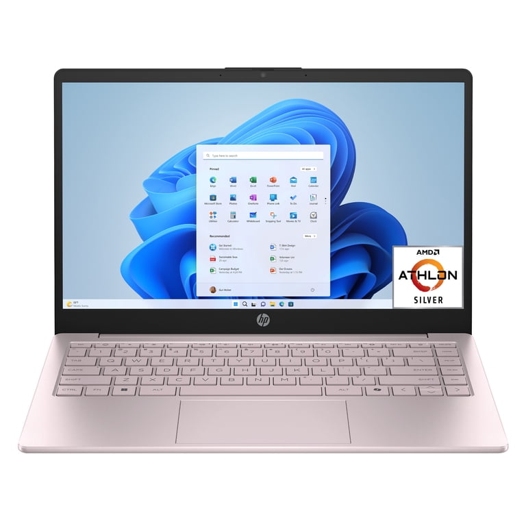 HP 14 inch HD Windows Laptop AMD Athlon Silver 7120U Processor 4GB