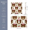 thumbnail image 3 of Dailycode Light Switch Plate Covers 2 Gang Wall Plate Plastics Outlet Covers for Kitchen Home Office Decor Bear Bow Cherry, 3 of 8