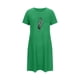 thumbnail image 5 of Camisón corto de talla grande para mujer, camisón de manga corta con estampado de pecho a la moda, camisón para mujer, 5 of 7
