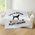 thumbnail image 4 of CafePress - Life Is Better With Plott Hound Throw Blanket - Soft Fleece Throw Blanket, 50"x60" for All Ages, 4 of 4