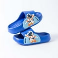 thumbnail image 5 of ZHOGXU Kids Summer Girls Boys Slippers Indoor Outdoor Cartoon Astronaut Print Non- Comfortable Lightweight Casual Sandals,Blue,4.5-5 Years, 5 of 8