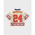 thumbnail image 2 of Camiseta de manga corta con raglán y empalme de letras de la calle Y2K Harajuku, uniforme de baloncesto deportivo de malla con grafiti y estilo gótico de verano, 2 of 2