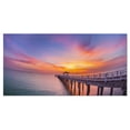 thumbnail image 2 of Wooden Bridge Long Into the Ocean - Pier Seascape Canvas Art Print, 2 of 3