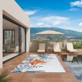 thumbnail image 2 of Orange Blue Starfish Coastal Outdoor Rug 5x7 Ft, Non Slip Washable Area Rug, Summer Beach Eucalyptus Patio Rugs Carpet Runner, Large Floor Mat for Indoor/Outdoor Deck Porch Camping, 2 of 8