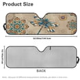 thumbnail image 7 of Yuyamidu Dragonfly Windshield Sun Shade for Jeep Wrangler TJ JK JKU JL JLU, Boho Flowers Car Winshield Sunshade, Blocking Heat and UV Rays, 7 of 7